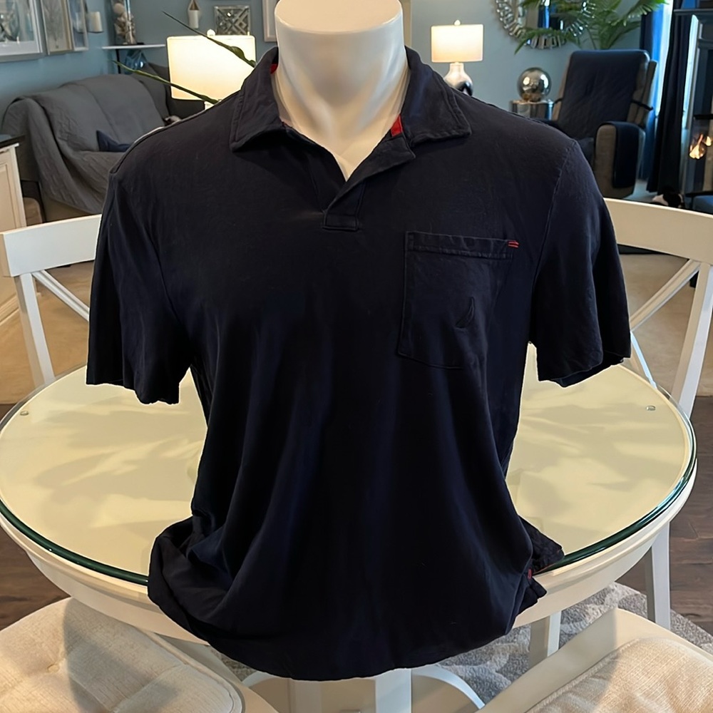 Nautica XL pullover collared Tee